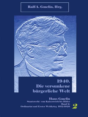 cover image of 1940. Die versunkene bürgerliche Welt